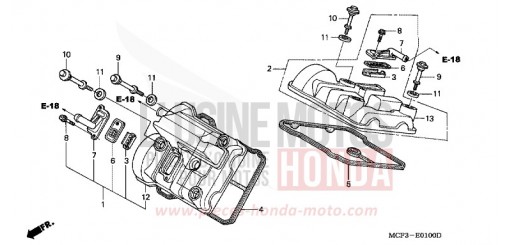 COUVERCLE DE CULASSE VTR1000SPY de 2000